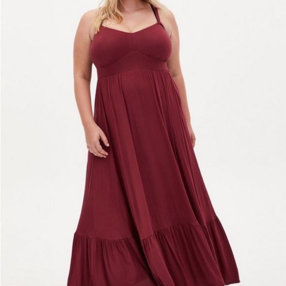 Torrid Maxi Super Soft Tiered Dress